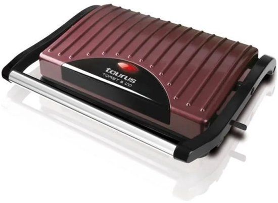 Taurus Toast & Go sandwich maker 700 W Zwart, Bordeaux