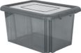 EDA Opbergbox 55L - grijs - stapelbaar - L58 x B44 x H31 cm - kunststof - Bak/doos met deksel