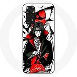 Maniacase Etui voor Xiaomi Redmi Note 11 4G Itachi Uchiwa Naruto Anime Teaser