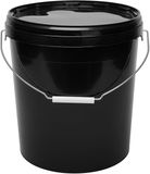 Garronda Emmer met Deksel - 16 L - Zwart