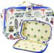 Lean Porte-stylo spacieux École avec motif hibou - Blanc, 21,5cm