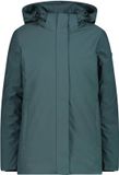 CMP Dame regenjack met capuchon en rits, trek green, 2XS