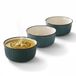 Siaki Soepkom Striped - 2x - blauw - 14 x 7 cm - keramiek