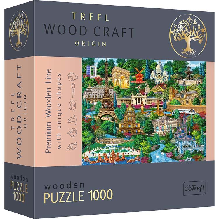 Trefl - 1000 Piece Wooden Puzzle - France - Famous Places - Landscape