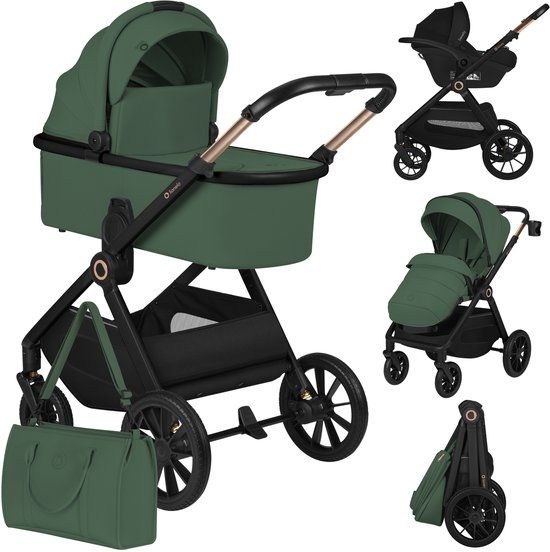 Lionelo Layla - 3in1 Kinderwagen met Astrid i-Size Autostoel - XXL Set