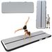 Tapis de gymnastique gonflable, matelas d'exercice, tapis de pompes, couleur grise