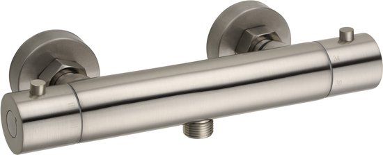 Saqu Essential Douchethermostaat 15 cm - Solid Steel - Douchekraan