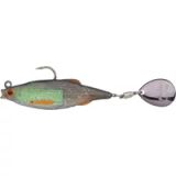 Berkley Pulse Realistic Flash; zacht plastic kunstaas met spinnerblad; levensechte imitatie van aasvissen voor snoek, baars en snoekbaars; roofvisaas, voor werpend en trollend vissen, 9cm, Bleak