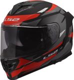 LS2 FF818 Storm III Komai Helm - Zwart/Rood - Maat XL