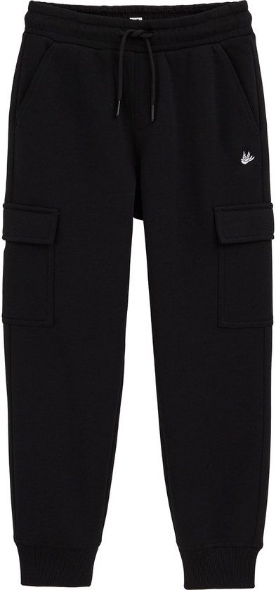 WE Fashion Jongens regular fit joggingbroek met cargozakken