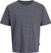 Jack&jones Jormontauk Stripe Tee Ss Crew Neck Odyssey Gray