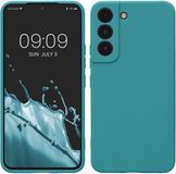 kwmobile telefoonhoesje geschikt voor Samsung Galaxy S22 - Hoesje voor smartphone - Precisie camera uitsnede - In mat petrol