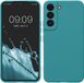 kwmobile telefoonhoesje geschikt voor Samsung Galaxy S22 - Hoesje voor smartphone - Precisie camera uitsnede - In mat petrol