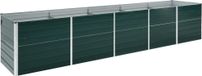 Maison Exclusive - Rehausseur de jardin, acier galvanisé, 400x80x45 cm, vert