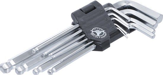 BGS Stiftsleutelset inbus/inbus met kogelkop 1,5 - 10 mm 9 delig