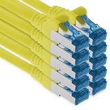 1aTTack.de 10x 3.0m CAT6 Ethernet LAN-netwerkkabel RJ45 - geel
