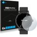 Savvies - Screenprotector voor Horloges (Rond, ø: 34.5 mm) - Folie Beschermfolie transparant 6 Stuks