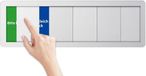 Wan GmbH Panneau de porte Bureau - Indicateur de statut - Travail Privé - Six options de statut - 25x8cm - Argent