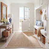 Safavieh NF114A tapijt, natuurlijke vezels, panamabinding, natuurlijk en beige zeegras, 152 x 243,8 cm, casual, 10,5 x 15,5 cm, natuurlijk/ivoor