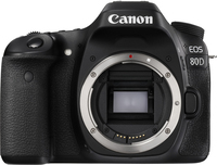 Canon EOS 80D SLR Camera Body - 24.2MP, CMOS, 6000 x 4000 Pixels - Black