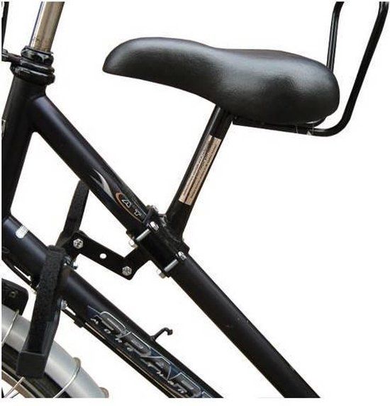 Zadel op Stang Model 1 Kinderzitje voor Damesfiets - Zwart - Framebevestiging