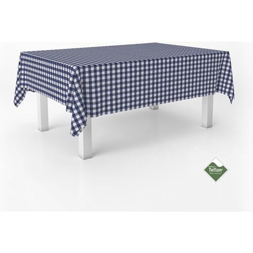 ECOMMERC3 Vichy Tafelkleed - Vlekbestendig - Rechthoekig/Rond - Marineblauw