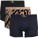 Calvin Klein Trunk 3-pack Black W Acorn Orange/bias Tiger Bl Taille: XL
