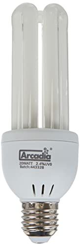 Arcadia Bird Lamp FBC20X, Compact 20W, UV-lamp voor exoten, E27, wit, 1 stuk