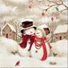 PAW Snow Family papieren servetten