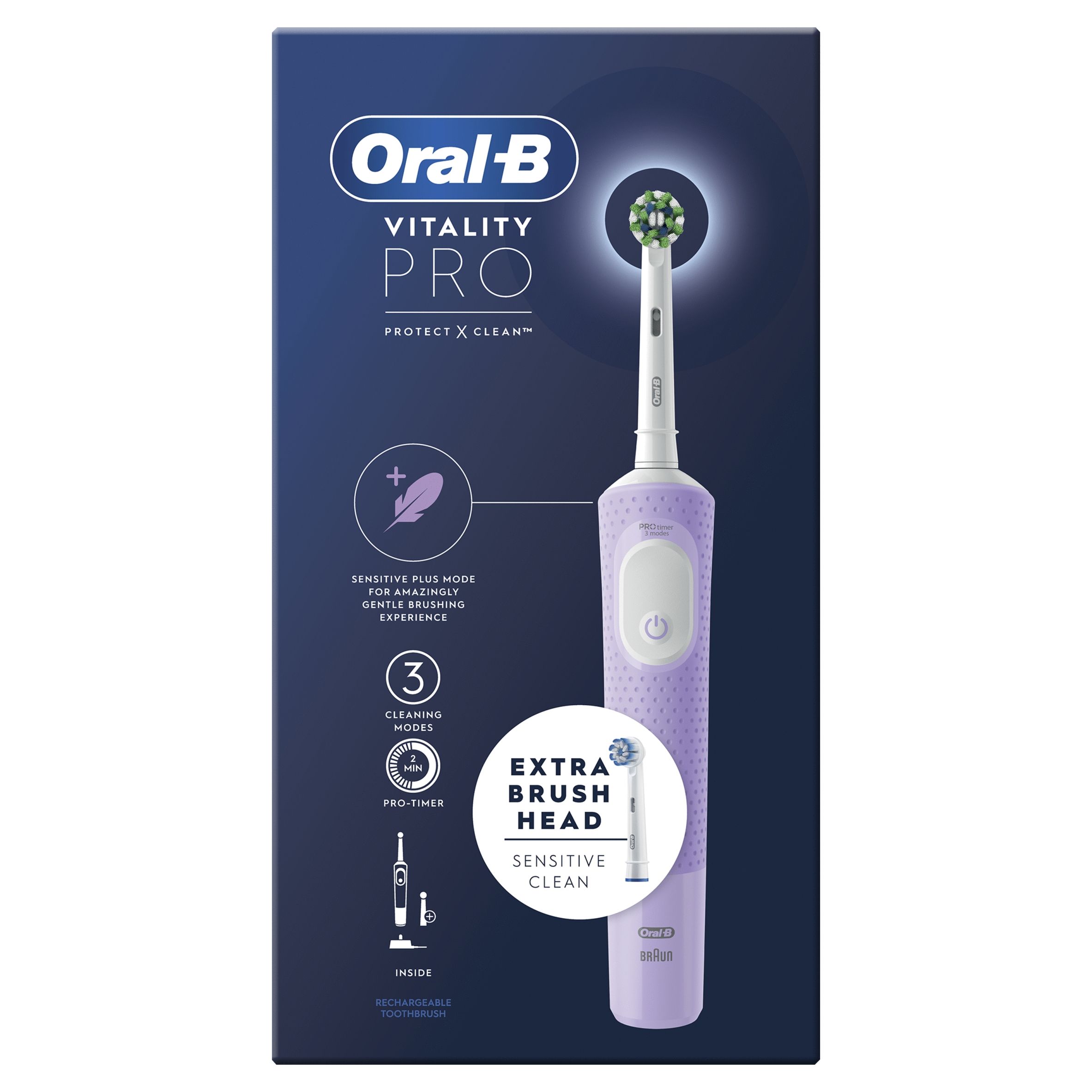 Oral-B Vitality Pro - Elektrische tandenborstel - Paars