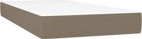 vidaXL Pocketveringmatras, medium, taupe, 80x200x20 cm, stof