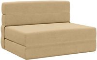 vidaXL Vouwbare Sofa Bed Groen Grijs Stof