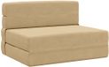 vidaXL Vouwbare Sofa Bed Groen Grijs Stof