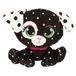 P-Lushes Pets Pluche designer knuffel gestippelde hond zwart/wit 15 cm