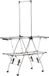 Homcom Wasdroogrek - Roestvrij staal - 138,5x63x208cm - Zilver, Zwart