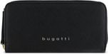 bugatti Ella Zip Around Wallet Black Saffiano zwart