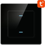Avatto Touch Wifi Lichtschakelaar N-Ts10-B2 Dubbel Zwart