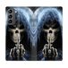 Beschermhoes Samsung Galaxy S21 Plus Beschermhoes, Leer, Doodskop en Vingers Motief