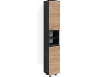 Vicco J-Shape Badkamerkast – 30 x 190 cm Grijs
