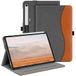 Fintie Hoes voor Samsung Galaxy Tab S9 FE 10,9 inch/Tab S9 11 inch 2023 tablet, Multi-Angle Folio beschermhoes met documentenvak en automatische slaap/waakfunctie, grijs/bruin