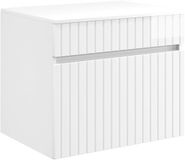 vidaXL Wandgemonteerde Badkamerkast Hoogglans Wit 59 x 44,5 x 50 cm