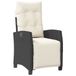 VidaXL Fauteuil de jardin plastique, acier crème, blanc