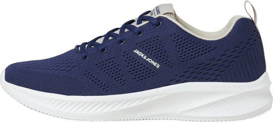 Jack & Jones Croxley Knit Sneakers Heren - Donkerblauw/Beige/Wit