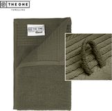 The One Towelling Classic Gastendoek - 30 x 50 cm - Olijfgroen
