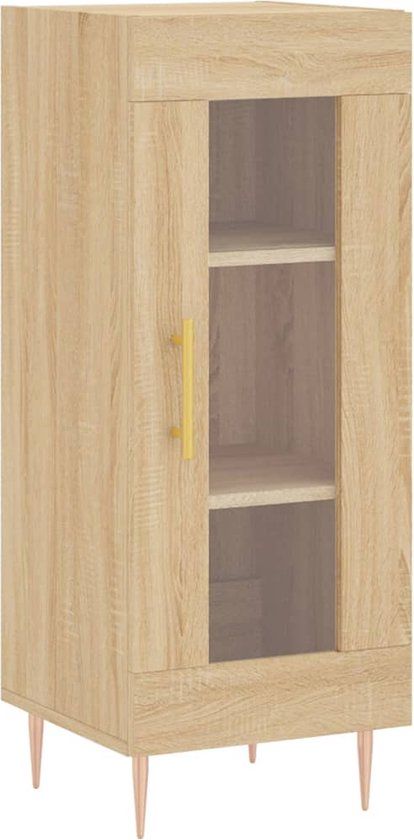 vidaXL Dressoir Sonoma Eiken 34,5x34x90 cm