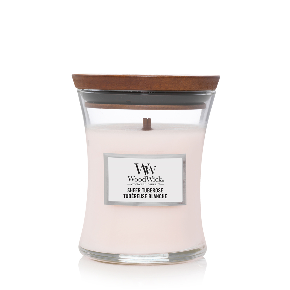 WoodWick Sheer Tuberose Medium Jar