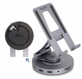 Delock 88017 Laptop Dock & Poortreplicator Bedraad USB 3.2 Gen 1 (3.1 Gen 1) Type-A + Type-C Grijs