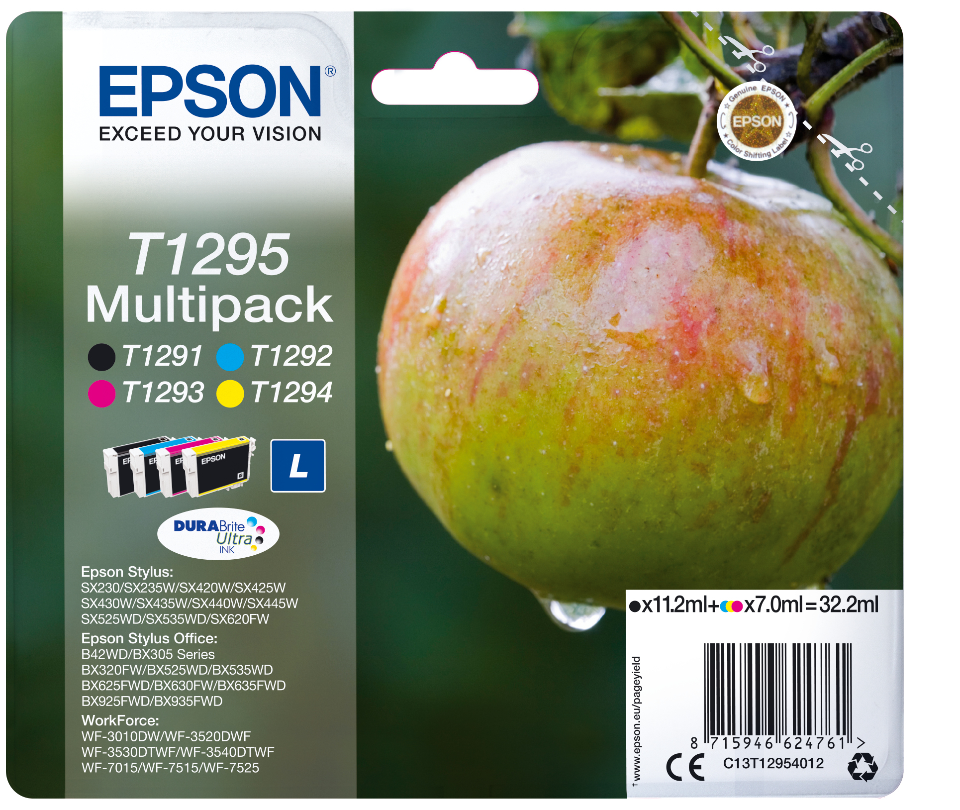 Epson Multipack 4-kleur T1295 DURABrite Ultra Ink