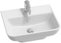 Struktura wastafel 50 cm, ongemeubileerd voor zuil- of hangende installatie, wit