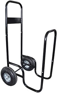 GREENSTAR - Houtblokken Trolley - 150kg - Dekzeil - Opblaasbare Wielen